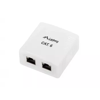 Lanberg OS6-0002-W lyties adapteris 2 x RJ-45 baltas (OS6-0002-W)