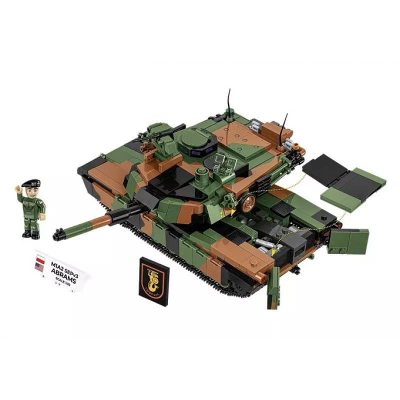 Konstruktorius Cobi M1A2 SEPV3 Abrams su 1 065 kaladėlių