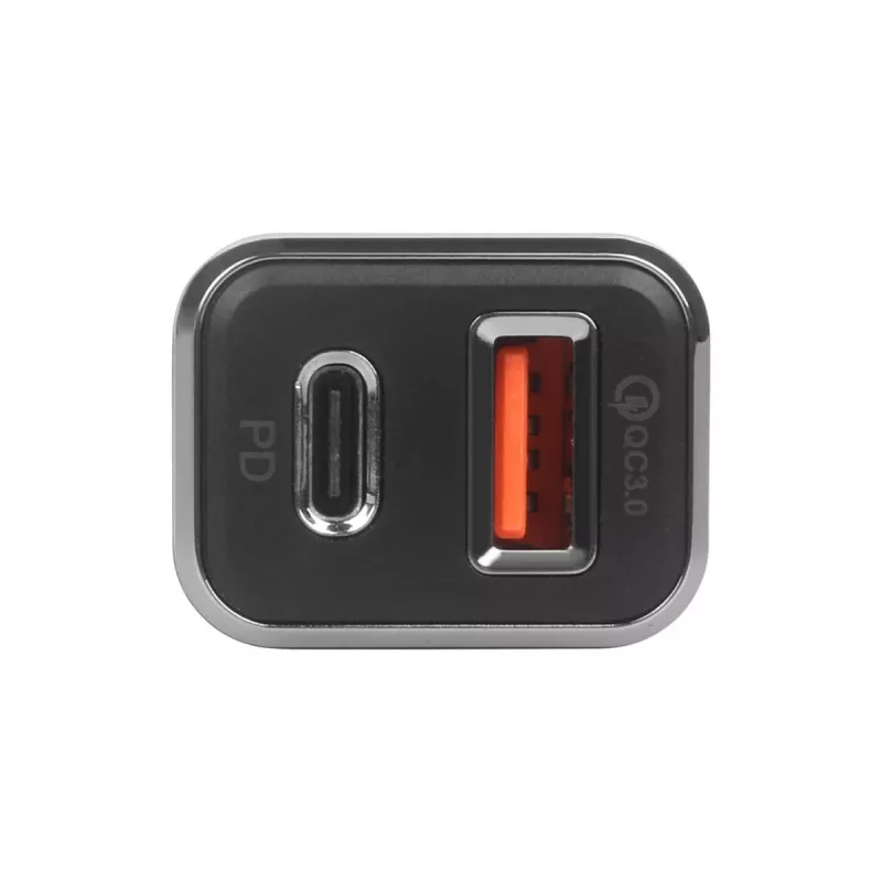 Automobilinis USB įkroviklis USB-A + USB-C su QC, TB ASTBXLU2USBACQC