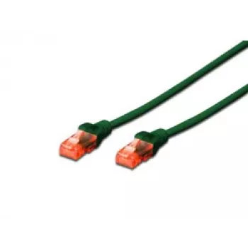 Digitus Professional - Pataisos kabelis - RJ-45 (M) į RJ-45 (M) - 50 cm - UTP - CAT 6 - IEEE 802.3 - Halogen-free, liejinis, su apsauga nuo užkabinimo - Žalias (DK-1617-005/G)