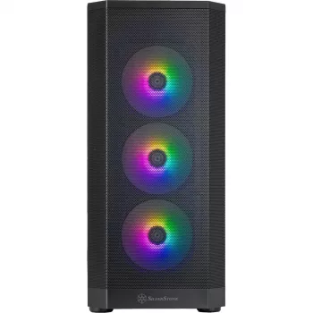 Korpusas SilverStone FARA 514X juodas su grūdintu stiklu (SST-FA514X-BG)