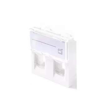 Sieninis lizdas Lanview LKS830 45x45 mm 2 prievadai Ethernet