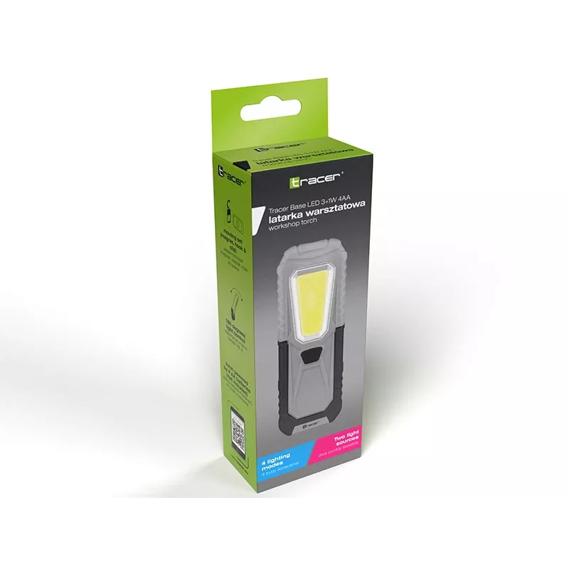 Dirbtuvinis žibintuvėlis TRACER Base LED 3+1W