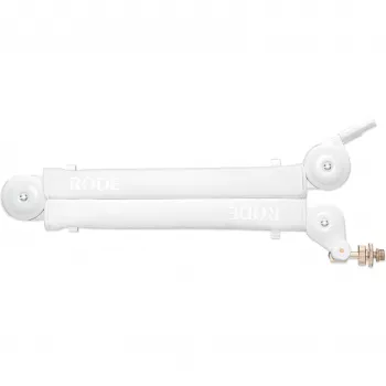 Mikrofono rankena RØDE PSA1 White – reguliuojamas studijinis stovas, 840 mm aukštis, sukamoji galvutė, kabelių valdymas