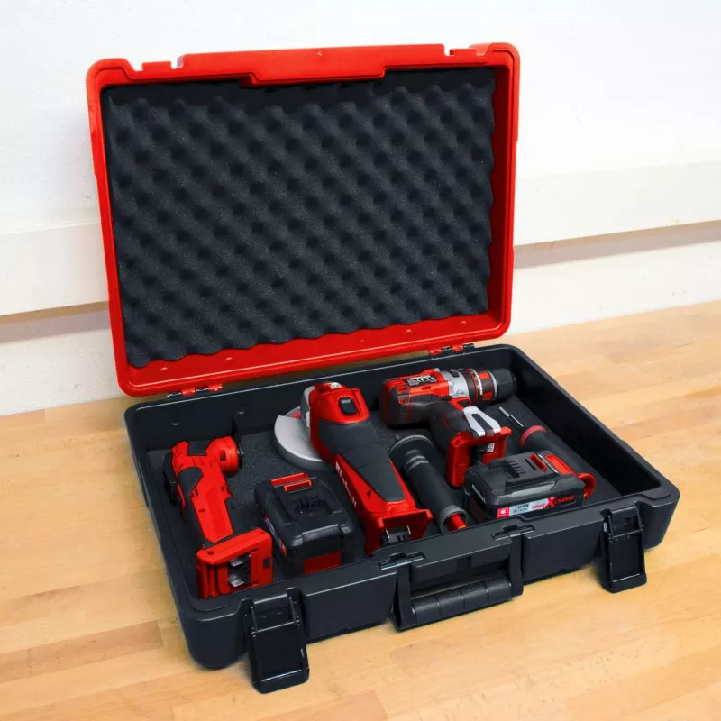 E-Box M55/40 įrankių dėžė Raudona/Juoda