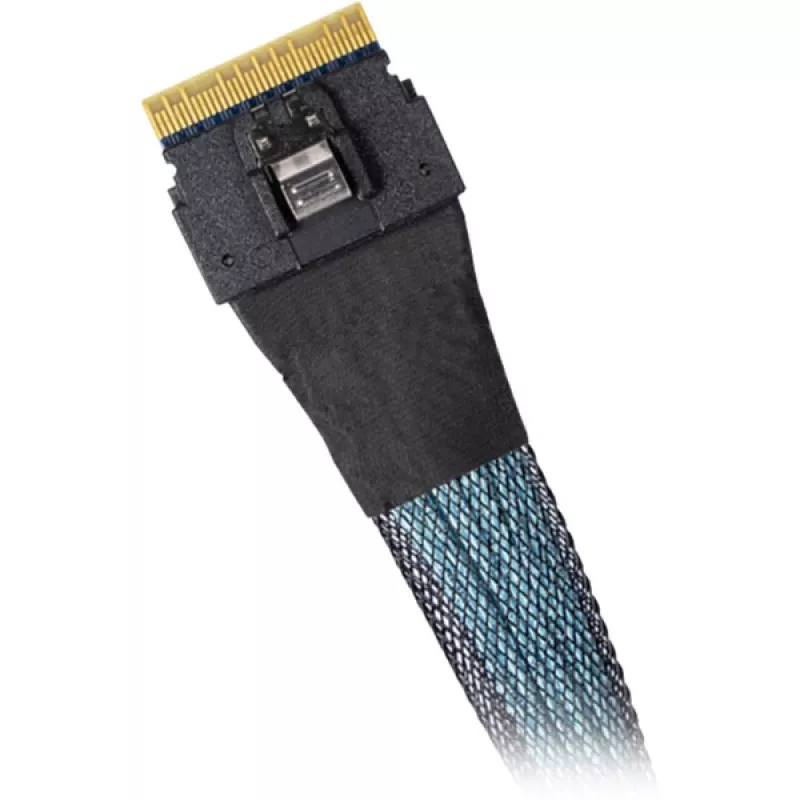 ICY DOCK - MB4026L-B - SlimSAS 4i SFF-8654 į OCuLink 4i SFF-8611 laidas – 0,5 m