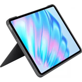 Logitech Combo Touch klaviatūra su dėklu, QWERTY JK anglų, Smart Connector, pilka