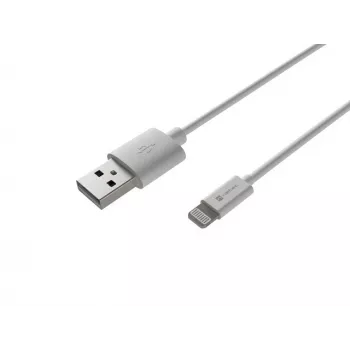 Laidas Lightning (m) -> USB-A (m) 2m MFi Prati White Natec NKA-2149