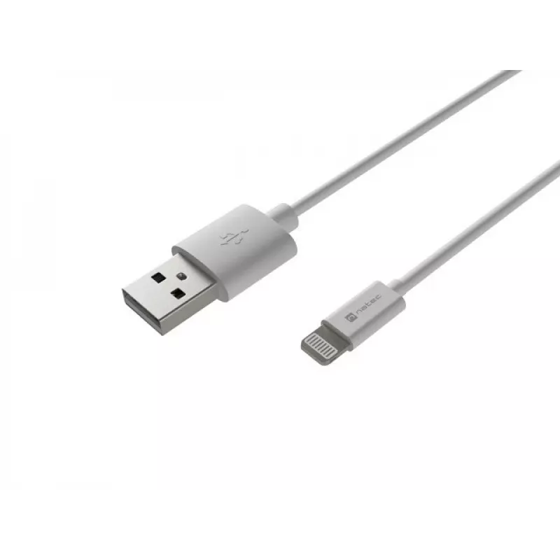 Laidas Lightning (m) -> USB-A (m) 2m MFi Prati White Natec NKA-2149