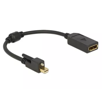 DisplayPort kabelis DeLOCK 62638 Mini DisplayPort 0,25 m Juoda