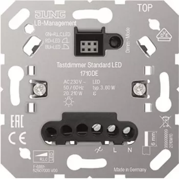 Jung 1710 DE LED-Tastdimmer Standard – jungiklinis reguliatorius LED lempoms