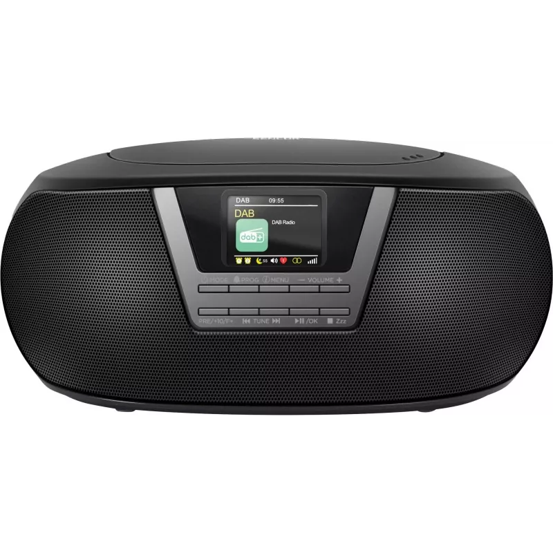Muzikinis centras SENCOR SPT6200DB su CD/MP3, USB, Bluetooth 5.3 ir DAB+ imtuvu, 3 W RMS, 1,77 colio TFT ekranas