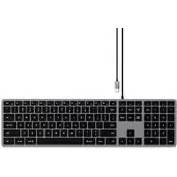 Satechi Slim W3 klaviatura USB QWERTZ vokiška juoda pilka