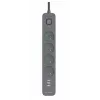 TRACER Power Line+ apsauginis ilgintuvas su USB 1,5 m (4 kištukiniai lizdai + 3x USB A, 5V 2,4A)