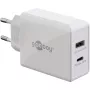 Goobay Dual USB-C™ PD (Power Delivery) greitasis įkroviklis (30 W) (61674)