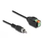 DeLOCK RCA kištukinis laidas į gnybtų bloką su mygtuku 15 cm