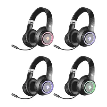 Ausinės DEFENDER Bluetooth Freemotion B571 juodos su LED