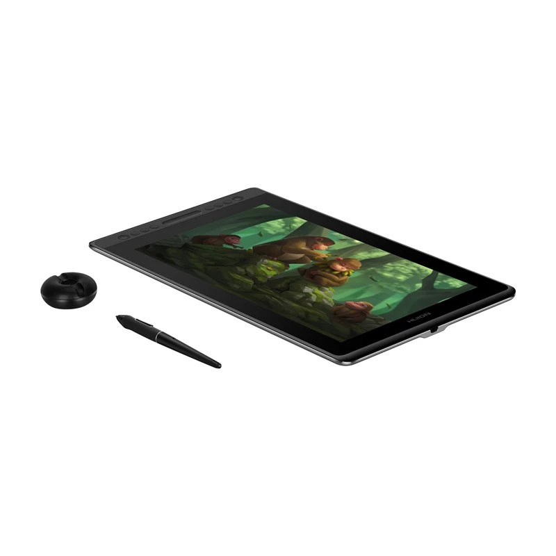 Grafikos planšetė HUION Kamvas Pro 16 – 15,6 col. IPS, 1920×1080, 344,2×193,6 mm darbinis plotas, 8192 slėgio lygiai, laidinis USB