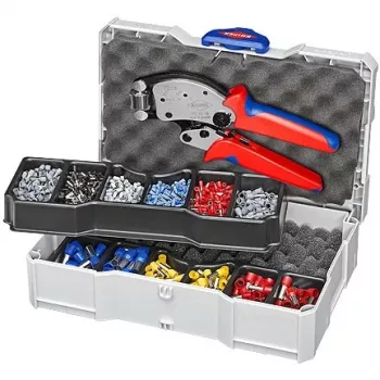 KNIPEX 97 90 13 Crimpavimo įrankių rinkinys su Twistor16® mechanizmu ir TANOS MINI-systainer® dėklu