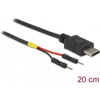 Maitinimo kabelis DeLOCK 85419 0,2 m 2 kontaktų gnybtų blokas PoweredUSB