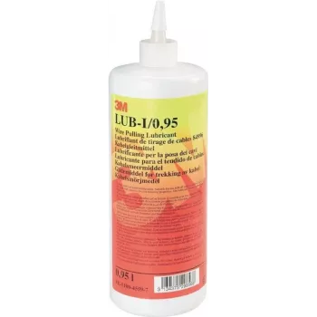 3M Lub-P kabelių tepalas – aukštatemperatūrinis tepalas – 950 ml – buteliukas – raudonas – geltonas – 45 °C – idealus montavimui pramonės ir energijos tiekimo srityse (FE-5100-)