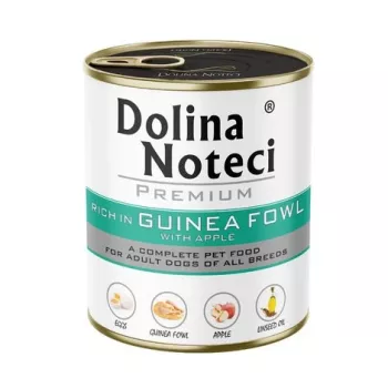 DOLINA NOTECI Premium šlapias šunų maistas su perlinės vištos ir obuolių – 800g