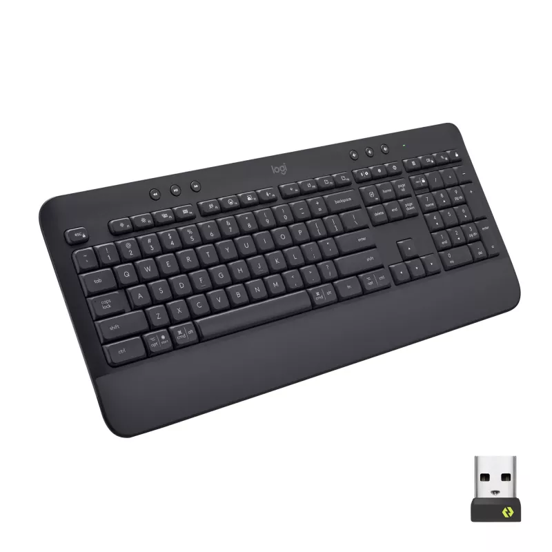 Logitech Signature K650 - belaidė klaviatūra - Bluetooth 5.1 - QWERTZ - švediška - grafito spalva