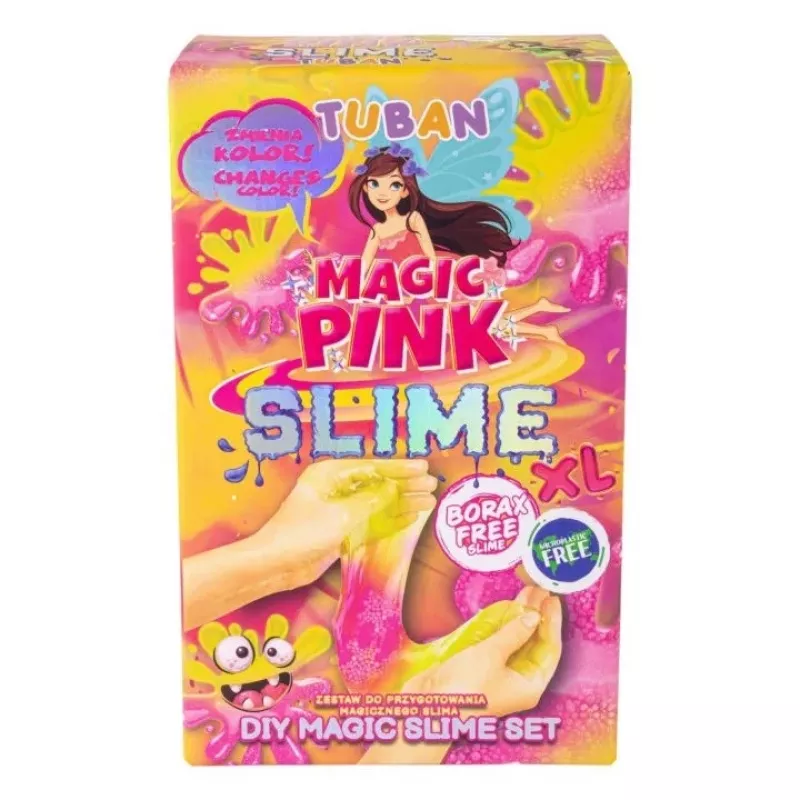 TUBAN Slime rinkinys TU3569 — Magic Pink XL, netoksiškas, saugus vaikams