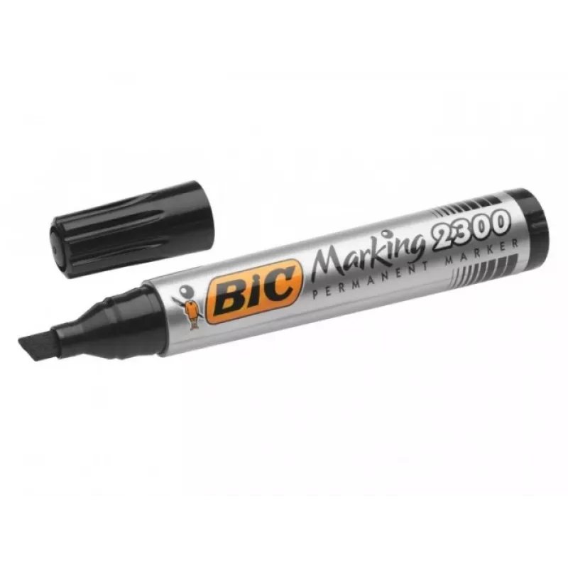 Permanentinis markeris BIC ECO 2300, juodas, 4–5 mm šratinukas