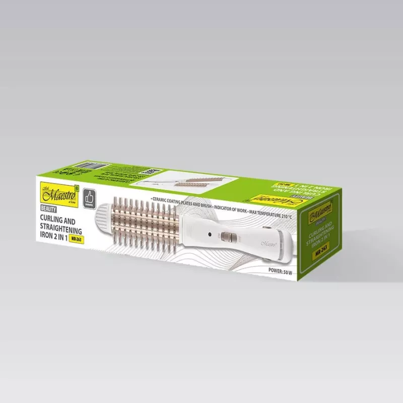Maestro MR-263 2-in-1 plaukų garbanojimo ir tiesinimo prietaisas