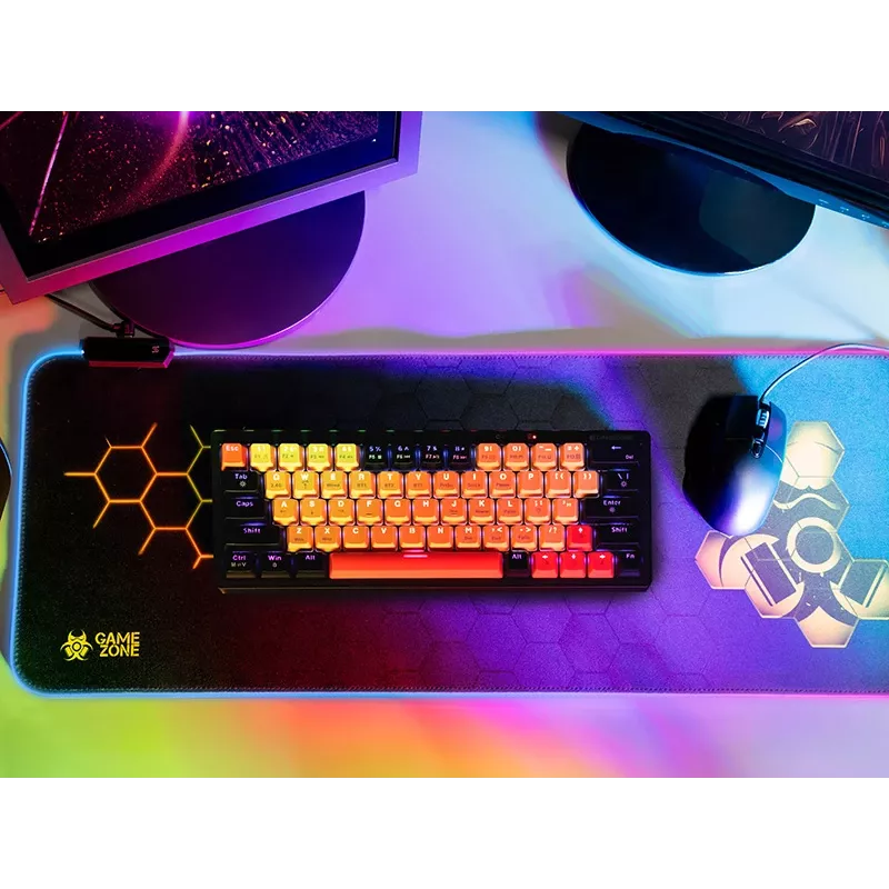 TRACER GAMEZONE Hexy1 RGB klaviatūros ir pelės kilimėlis 80/30/0,4