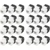 DIGITUS DN-93603-24 CAT6 nesubalansuotas Keystone lizdas 24 vnt. plokščias juodas baltas RJ-45