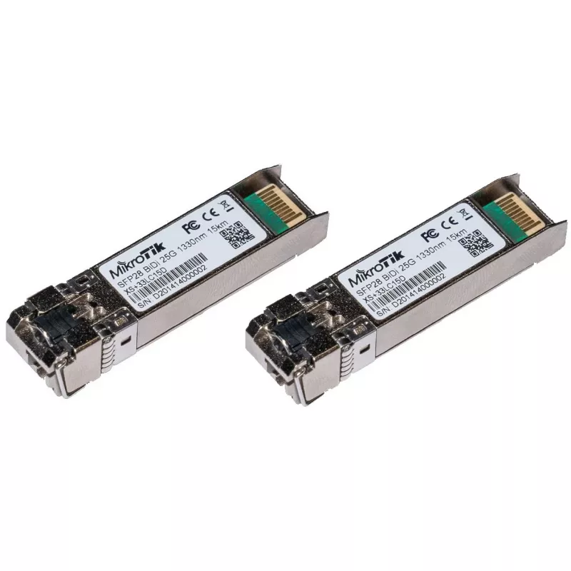MikroTik XS+2733LC15D BiDi SFP/SFP+/SFP28 modulių rinkinys 25 Gbit/s LC 1330 nm 15 km