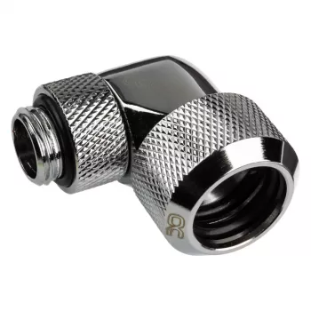 Alphacool 17394 90° jungtis 16 mm kietam vamzdeliui chromuota