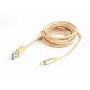 Lightning laidas Cablexpert CCB-MUSB2B-AMLM-6-G 1.8 m Auksinis