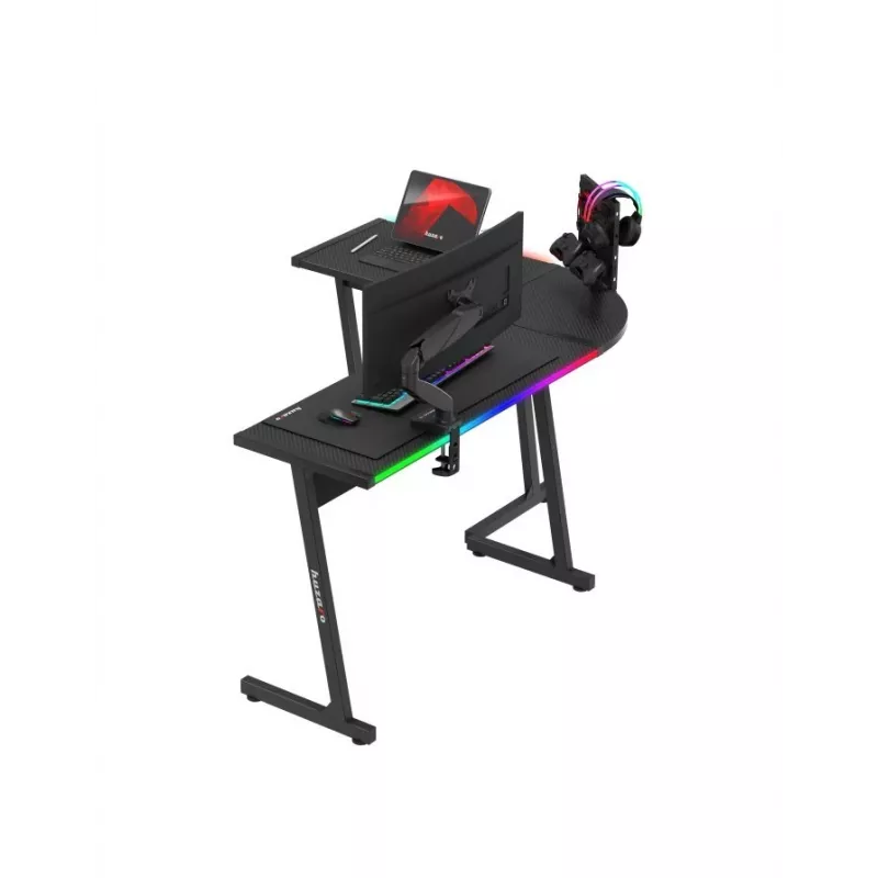 Huzaro Hero 6.0 RGB Black kampinis žaidimų stalas