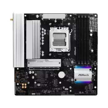 Motininė plokštė ASROCK A620AM PRO RS WIFI AM5 microATX, AMD A620, 4×DDR5, Wi‑Fi, HDMI, DP, 3×M.2, 2×SATA, 7.1 garso, 1Gb LAN