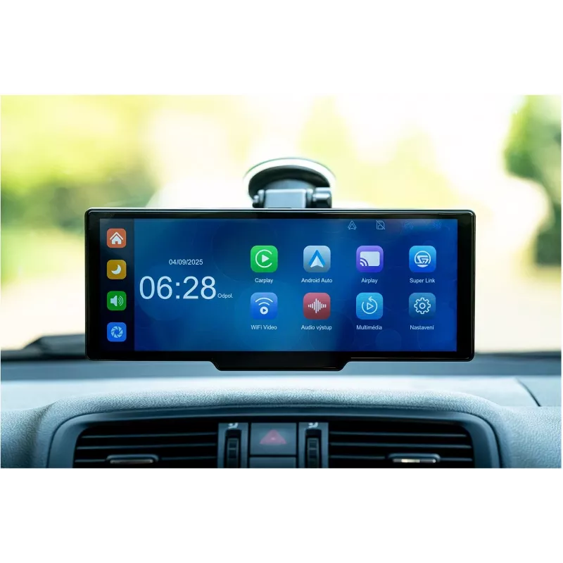 SCT M1060BWT automobilinis CarPlay ir Android Auto imtuvas