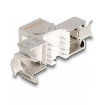 DeLOCK Keystone modulis RJ45 kištukas į LSA Cat.6A beįrankis su mėlynu dulkių dangteliu