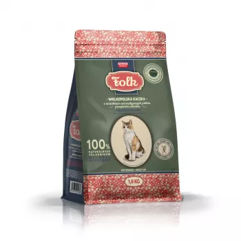 FOLK Greater Poland antis su obuoliais, putpele ir silke - sausa katėms - 1,6kg