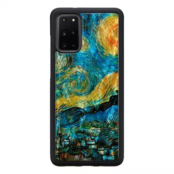 Apsauginis dėklas iKins Samsung Galaxy S20+ — žvaigždėto nakties juodas