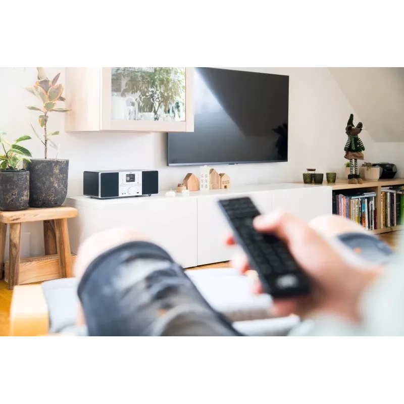 JVC RD-E874B daugiafunkcė garso sistema, interneto/DAB+/FM radijas, CD, Bluetooth, 20 W, juoda