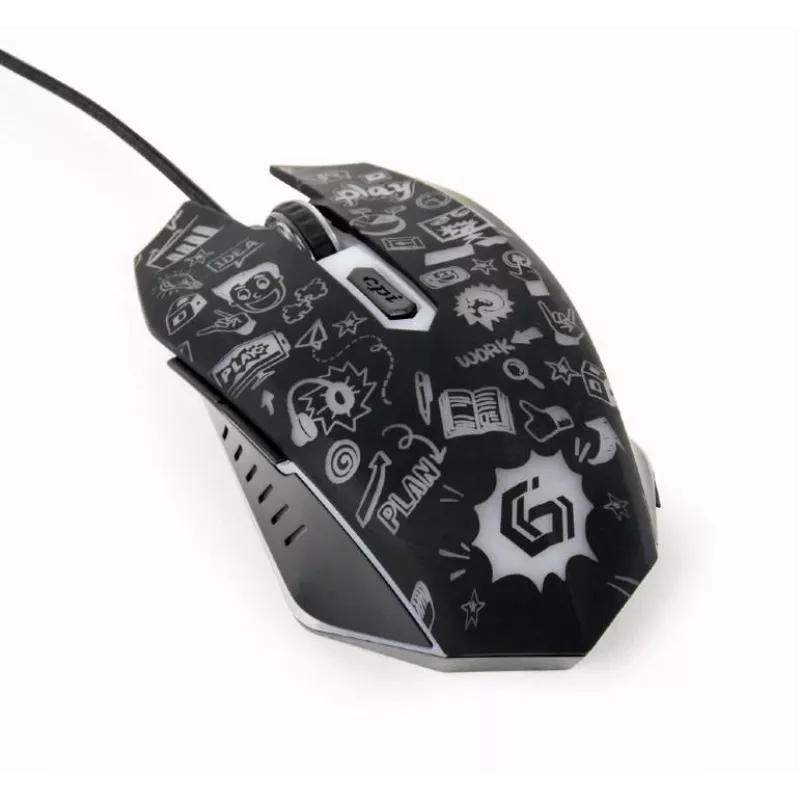 Pelė USB Optinė Juoda Gembird MUS-6B-GRAFIX-01