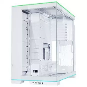 Lian Li O11 Dynamic EVO RGB PC korpuso rinkinys, Midi-Tower, ARGB, grūdintas stiklas + 6x UNI FAN SL-INF Reverse Blade ventiliatorius - balta