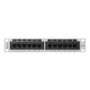 Pataisos skydas LANBERG PPU6-9012-S, 12 prievadų, Cat6, metalinis, pilkas
