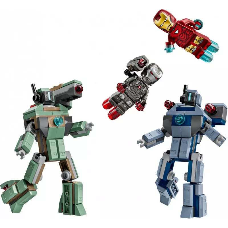 Konstrukcinis žaislas LEGO Marvel Super Heroes Geležinis žmogus ir Kariauninkas 76320, 204 detalės, 2 minifigūrėlės, 100 mm aukštis