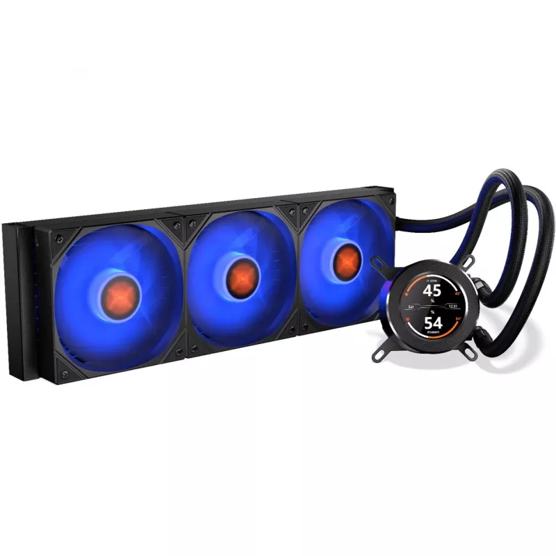 HydroGlance 360 LCD skysčio aušintuvas, juodas