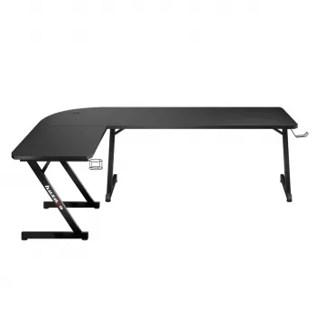 Kampinis stalas Huzaro Hero 7.0 Black – karboninis stalviršis 1540×1170×725 mm, aliumininis rėmas