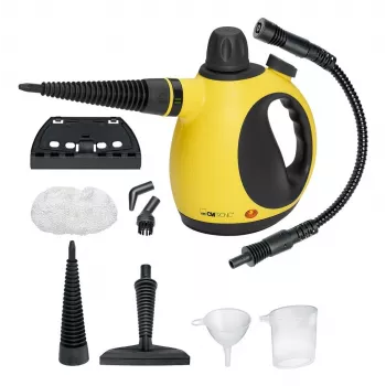 Nešiojamas garinis valiklis CLATRONIC DR 3653 – 0,25 l, 1050 W, 3,5 bar, 5 m laidas, geltonas