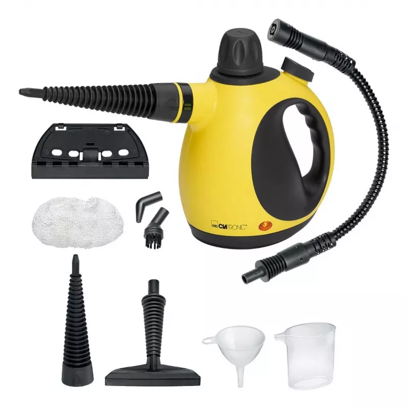 Nešiojamas garinis valiklis CLATRONIC DR 3653 – 0,25 l, 1050 W, 3,5 bar, 5 m laidas, geltonas